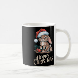 Taza De Café Navidades amamantados adoran a conejito Santa Hat