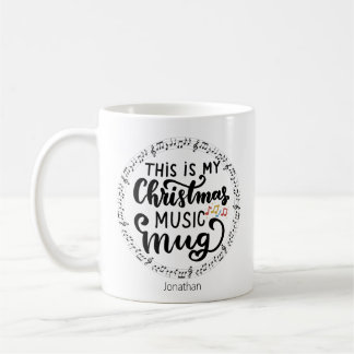 Taza De Café Navidades Amantes de la Música Navidades Regalo Mu
