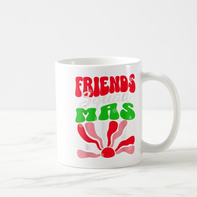 Taza De Café Navidades amigas navideñas amistades S (Derecha)
