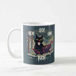 Taza De Café Navidades anti-gatos negros traviesos