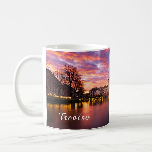 Taza De Café Navidades atardecer en Treviso (Izquierda)