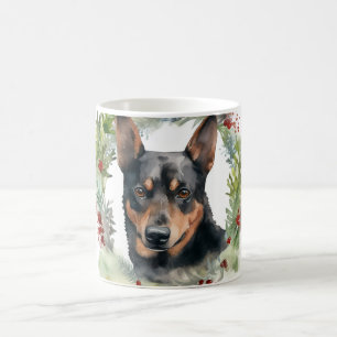 Taza De Café Navidades australianos de Kelpie escribieron un po