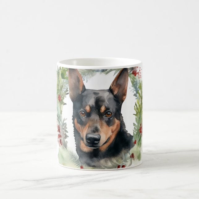 Taza De Café Navidades australianos de Kelpie escribieron un po (Centro)