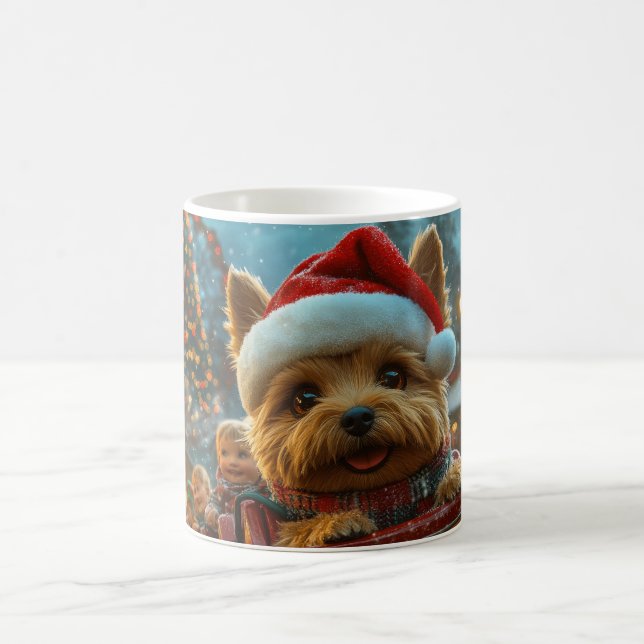 Taza De Café Navidades australianos de montaña rusa de perros (Centro)