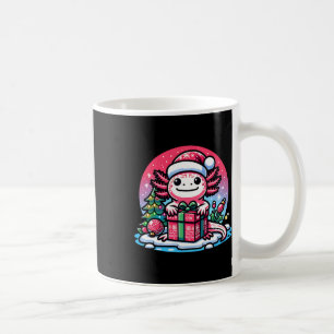Taza De Café Navidades Axolotl Santa Hat Boy Chica Niños Xmas A