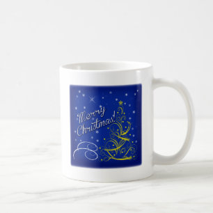 Taza De Café Navidades azules
