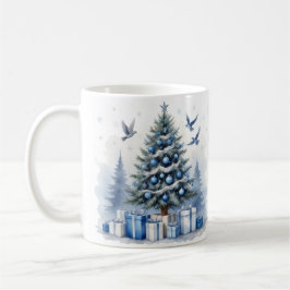Taza De Café Navidades azules - Árbol