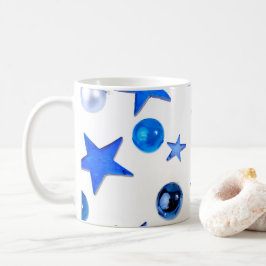 Taza De Café Navidades azules Foto de adornos de decoración