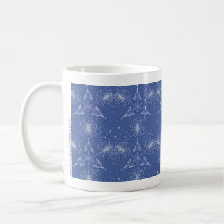Taza De Café Navidades azules Mug