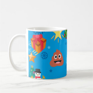 Taza De Café navidades azules poop emoji