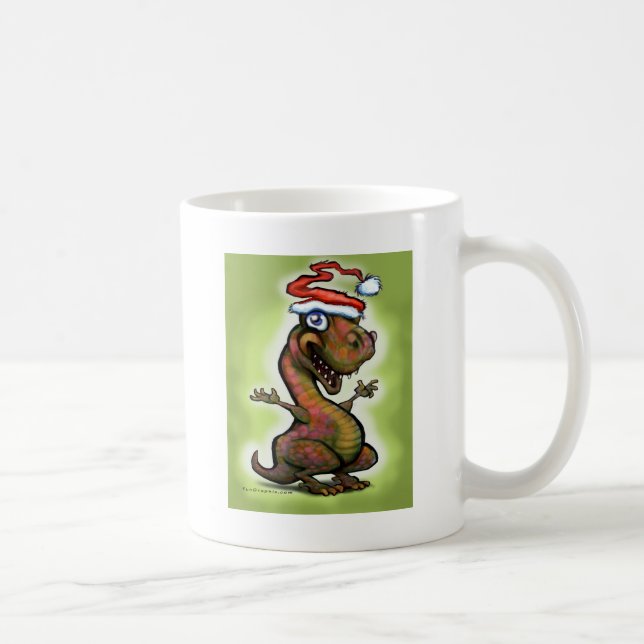 Taza De Café Navidades Baby T-Rex (Derecha)