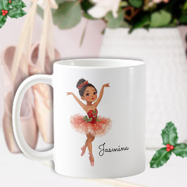 Taza De Café Navidades bailando Chica de ballet