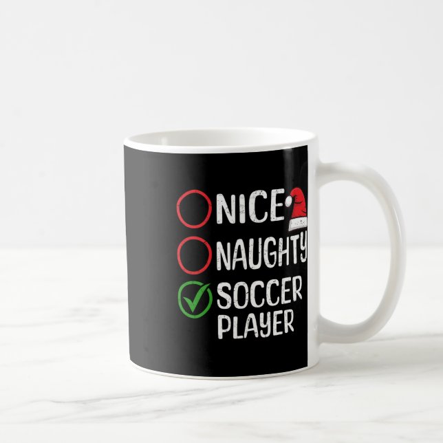 Taza De Café Navidades Bastante traviesos Navidades de fútbol (Derecha)