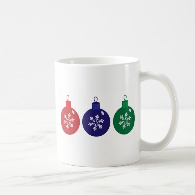 Taza De Café Navidades Baubles (Derecha)