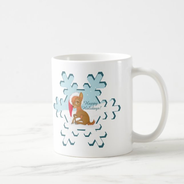 Taza De Café Navidades bebés renos (Derecha)