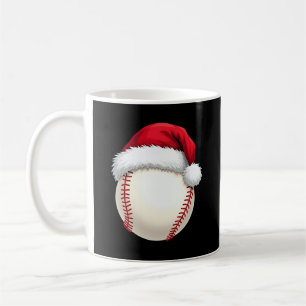Taza De Café Navidades Béisbol Santa Hat Divertidas navidades d