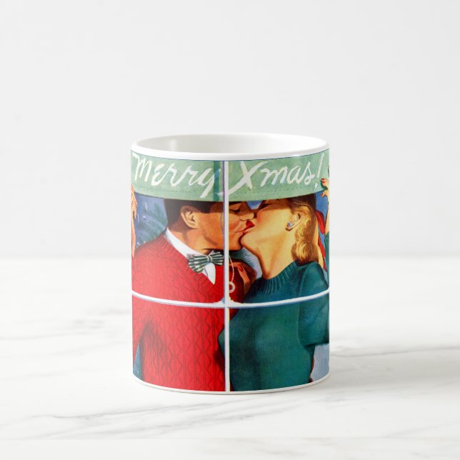 Taza De Café Navidades besándose (Centro)