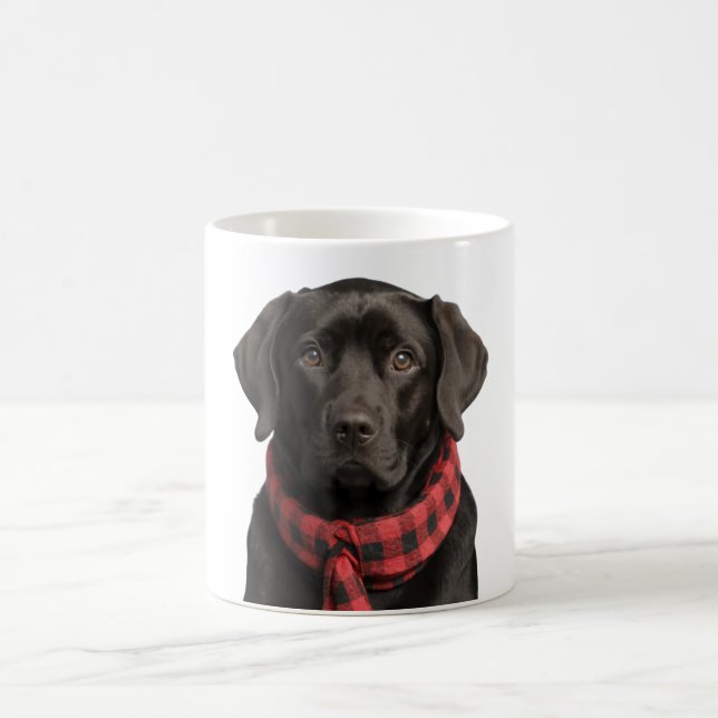 Taza De Café Navidades Black Lab Holiday Dog (Centro)