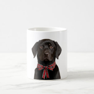 Taza De Café Navidades Black Lab Holiday Dog
