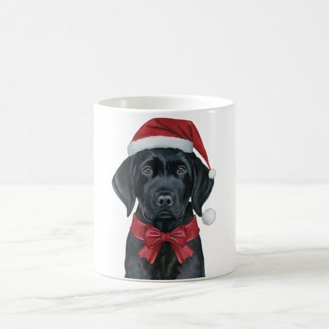 Taza De Café Navidades Black Lab Holiday Dog (Centro)