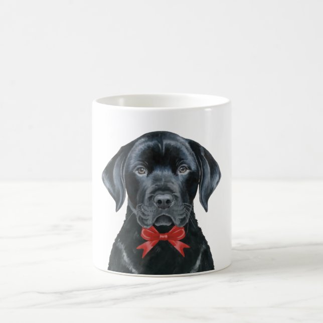 Taza De Café Navidades Black Lab Holiday Dog (Centro)