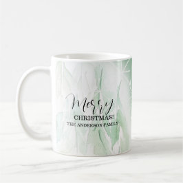 Taza De Café Navidades blancos de la aldea rural
