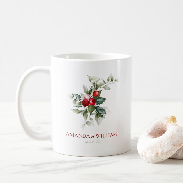 Taza De Café Navidades Boda Gracias Mug (Con donut)