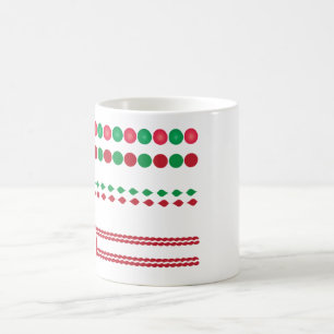 Taza De Café navidades bordean marcos vacacionales