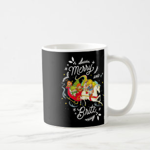 Taza De Café Navidades Británicos Del Arcoiris Merry Y Brite Sl