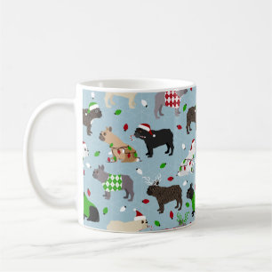 Taza De Café Navidades Bulldog francés Coffee Mug