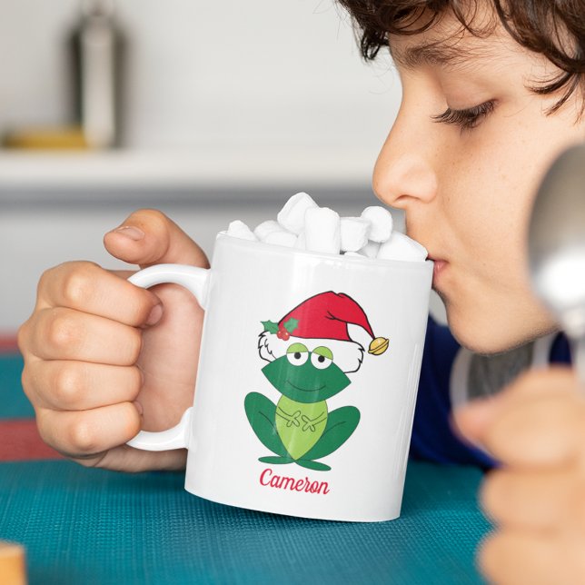 Taza De Café Navidades burdos Rana Niños Personalizados (Subido por el creador)