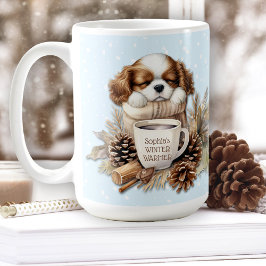 Taza De Café Navidades Caballero Azul de Invierno Rey Charles G
