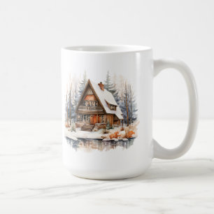 Taza De Café Navidades Cabin Mug