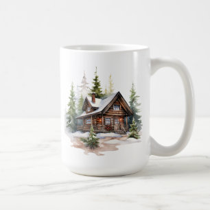 Taza De Café Navidades Cabin Mug