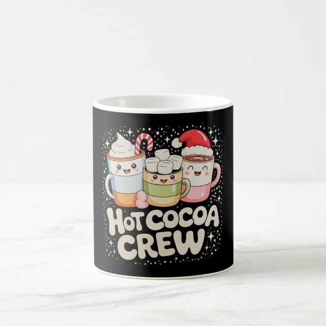 Taza De Café Navidades Cacao Caliente Crew Familia navideña (Centro)
