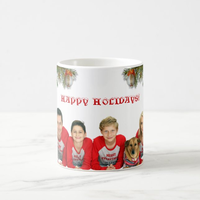Taza De Café Navidades Café familiar Mug (Centro)