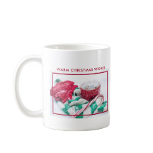 Navidades calientes de chocolate y caña de caña