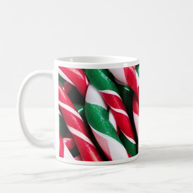 Taza De Café Navidades Candy Cane Holiday Mug (Izquierda)