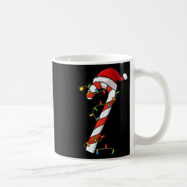 Taza De Café Navidades Candy Cane Santa Xmas Niños Pequeños Jóv (Derecha)