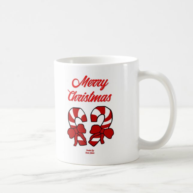 Taza De Café Navidades Candy Canes Coffee Mug (Derecha)
