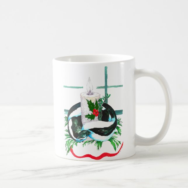Taza De Café Navidades caprichosos Alaska Wildlife Coffee Mug (Derecha)