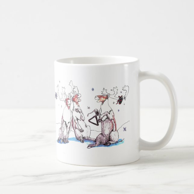 Taza De Café Navidades caprichosos Alaska Wildlife Coffee Mug (Derecha)