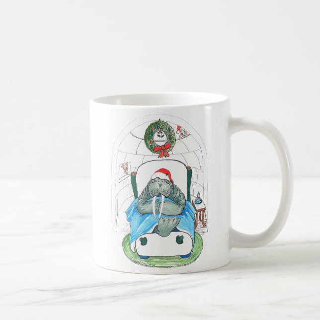 Taza De Café Navidades caprichosos Alaska Wildlife Coffee Mug (Derecha)