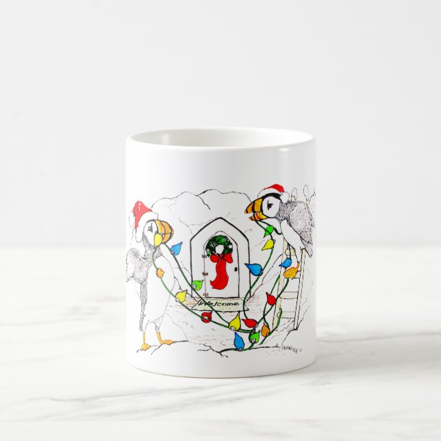 Taza De Café Navidades caprichosos Alaska Wildlife Coffee Mug (Centro)