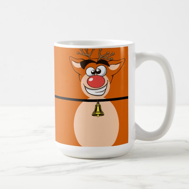 Taza De Café Navidades caprichosos renos (Derecha)