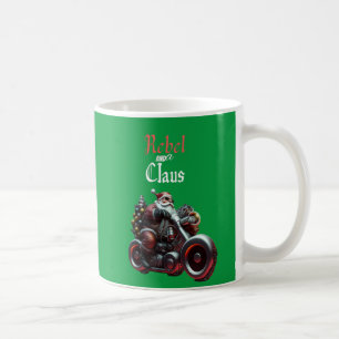 Taza De Café Navidades caprichosos vintage Santa Rebel Claus