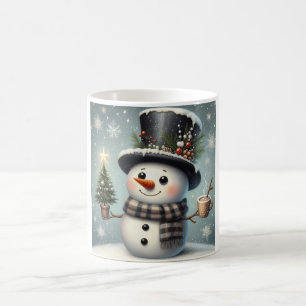 Taza De Café Navidades caprichosos y llenos de nieve en inviern