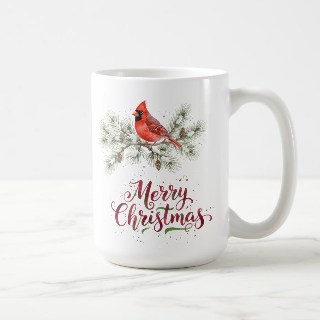 Taza De Café Navidades Cardinal Holiday Coffee Mug (Derecha)