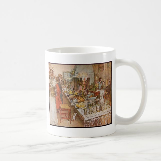 Taza De Café Navidades Carl Larsson Eve (Derecha)