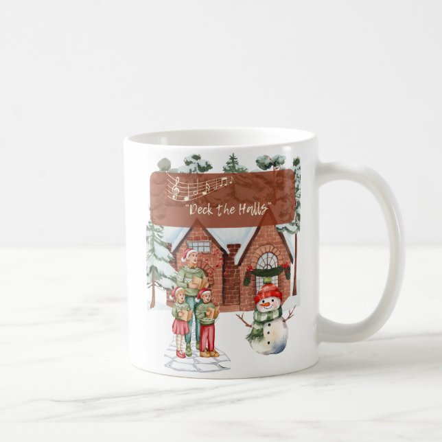 Taza De Café Navidades Carolers (Derecha)